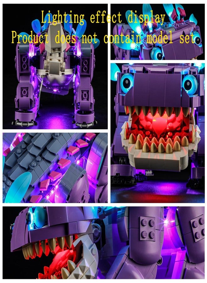 GEAMENT LED Light Kit Compatible with Lego Fortnite Klombo Building Blocks Model - Lighting Set for 77077 (Model Set Not Included) - Image 4